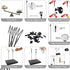 Evemodel GJJC19B Painting Stand Big Base 14 x 19 Holes and 20pcs Alligator Clip Stick Set Modeling Tools for Airbrush Hobby Model Parts New...