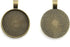 Lind Kitchen 25pcs Round Bezel Pendant Trays Setting Cabochon Blank Base for DIY Crafting Photo Jewelry Findings Making Accessories 25mm...