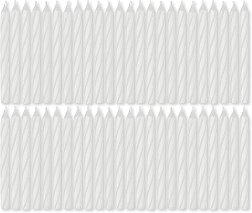 American Greetings Birthday Candles, Small White Spiral (48-Count)...