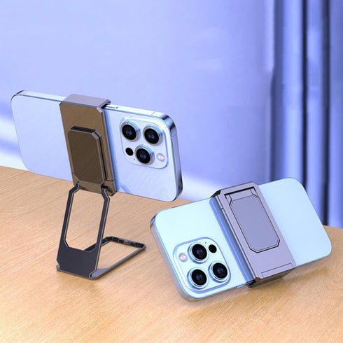 New Upgraded Back Clip Type 360 Folding Bracket, Folding Phone Stand, Cell Phone Stand, Adjustable Foldable Desktop Phone Holder Compatible with i...
