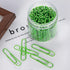 Paper Clips, 100PCS 2" Large Paper Clips(50MM), Bright Vinyl Coated Paper Clips, Sturdy and Rust-resistant, Green Jumbo Paper Clips Great for Scho...
