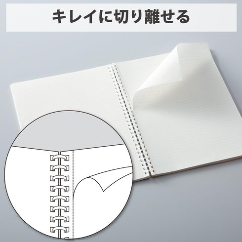 KOKUYO D Shaped Soft Ring Notebook, 5mm Grid Ruled, 70 Sheets, A5, Black, Japan Import (SU-SV437S5-D)...
