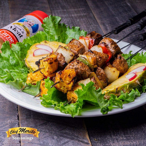 Chef Merito Steak & Meat Seasoning Powder Carne Asada & Bistec 14 oz, Pack of 2 | Chicken Nuggets, Thighs, Steak Seasoning, Grilled, Meat Seasonin...