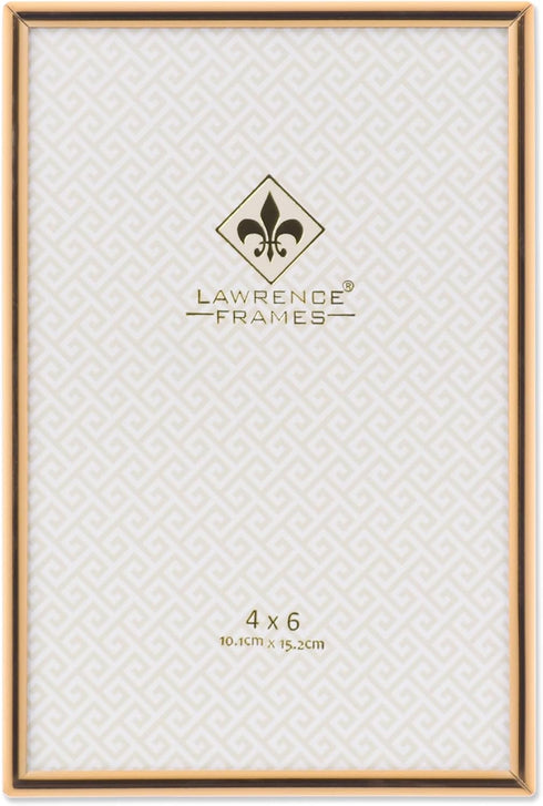 Lawrence Frames 670046 4x6 Simply Gold Metal Picture Frame...