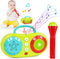 Baby Karaoke Machine Toy for Kids 12-18 Months, Singing Microphone Toy for 1 2 3 4+ Year Old Boys Girls, Toddler Music Player Learning Toy with 5 ...