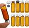 PATIKIL 20ml Sample Vials, 8 Pack Lab Empty Vials with Butyl Rubber Stopper and Crimp Top Caps Borosilicate Glass Vial, Amber...