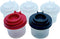 BRAZZA Salt and Pepper Shakers Moisture Proof Set Perfect to go Camping Picnic Outdoors Kitchen Lunch Boxes Travel Spice Set Clear with Black Lids...