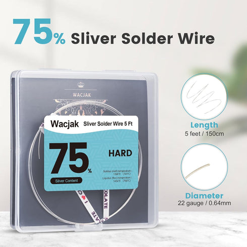 5 Feet Silver Solder Wire Hard Silver Solder 22 Gauge For Jewelry Repair Silver Repair...