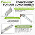 Air Conditioning Brush Tool, Window Blind Cleaner Duster Brush, Steel AC Evaporator Comb, Radiator Condenser Fin Comb, FCR6 Fin Comb Tool for AC E...