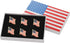 Exquisite American Flag Lapel Pin -The Stars and Stripes -Solid Metal Flag Lapel Pin-Gold Tone (6 Pins With Gift Box)...