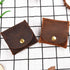 Rustic Leather Moon Pocket Coin Case Genuine Leather Squeeze Coin Purse Pouch Change Holder Tray Purse Wallet for Men & Women - Brown...