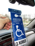 2 MirorTag Silver by JL Safety - Easily Display & Put Away a Handicapped Parking Placard. Strong Hook high Heat Rated. Magnetically snap The Holde...