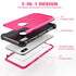 IDweel for iPhone Xs Max Case with Tempered Glass Screen Protector, 3 in 1 Shock Absorption Heavy Duty Protection Hard PC Cover Soft Silicone Bump...