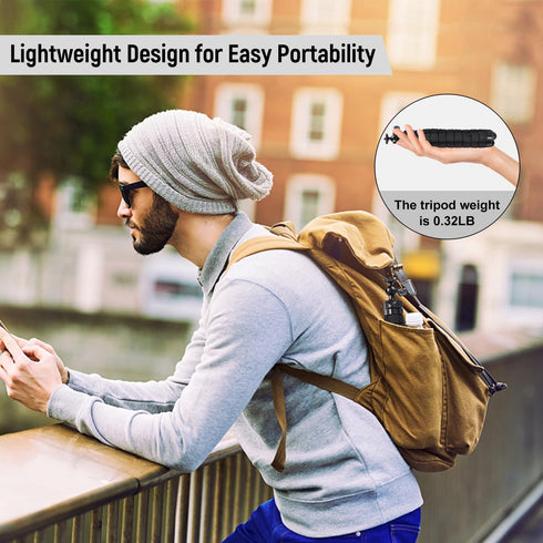 Cellphone Tripod,Mini Tripod Holder, Portable Travel Camera Mobile Phone Mount, Flexible Octopus Tripod Stand Desk Travel Outdoor Compatible with ...