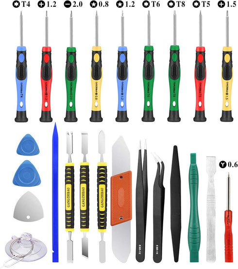25pcs Electronics Repair Tool Kit, GangZhiBao Precision Screwdriver Set Magnetic for Fix Apple iPhone,Cell Phone,Smart Watch,Computer,PC,Tablet,iP...