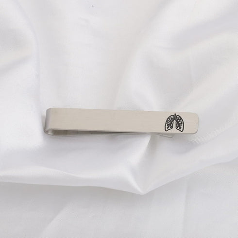 Anatomical Medical Pulmonary Lung Tie Clip RT Pulmonologist Doctor Engraved Tie Bar Medical Gifts for Men...