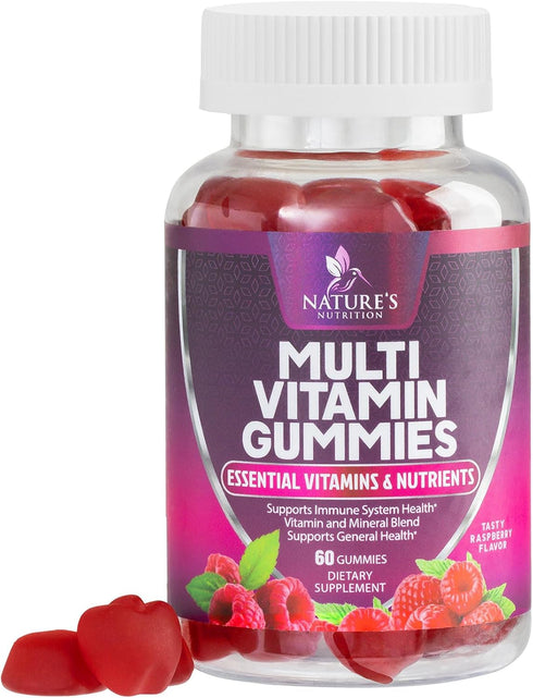 Multivitamin Gummies, Extra Strength Daily Multi Vitamin Gummy for Women & Men with Vitamins A, C, D, E, B6, B12, Zinc & Antioxidants Supplement f...