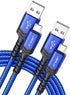 JSAUX Micro USB Cable Android Charger, (2-Pack 3.3FT+6.6FT) Micro USB Android Charger Cable Nylon Braided Cord Compatible with Galaxy S7 S6 J7 Edg...
