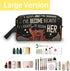 Makeup Bag for Women, Black Girl Stuff, Gifts for Black Women, Travel Size Products for Women, Sister Bags for Black Women, Black Women Makeup Bag...