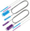 Pipe Cleaner Brush Flexible Long Drain Brush, Double Elastic Ended Nylon Cleaner Hose Tube 67 inch Stainless Steel and 9 inch Straw Cleaning Brush...