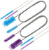Pipe Cleaner Brush Flexible Long Drain Brush, Double Elastic Ended Nylon Cleaner Hose Tube 67 inch Stainless Steel and 9 inch Straw Cleaning Brush...