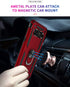 Military Grade Drop Impact Case for Samsung Galaxy Note 8, 360 Metal Rotating Ring Kickstand, Magnetic Car Mount, Armor Shockproof, Rose Gold...