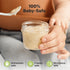 KeaBabies 12pk 4oz Glass Baby Food Containers - Leak-Proof, Microwavable Small Baby Glass Jars with Lids, Baby Food Storage Containers, Baby Snack...