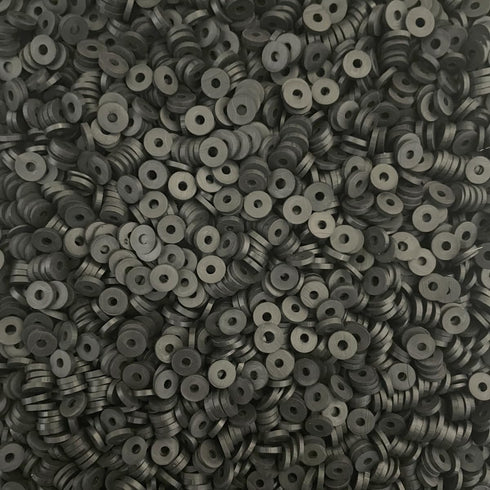 4100 Pcs Black Clay Beads Bracelet Making Kit, 6mm Polymer Spacer Flat Heishi Beads for Jewelry Necklace Earring Making...