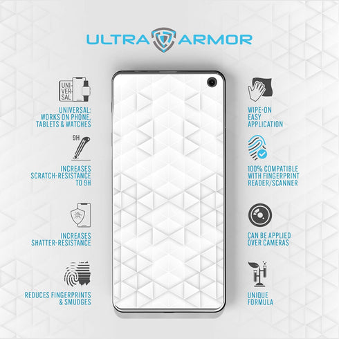 Liquid Glass Screen Protector for All Smartphones Tablets and Watches Wipe On Scratch and Crack Resistant Nano Protection for Up To 4 Devices - Bo...