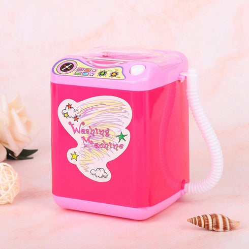 MIni Electric Washing Machine,ANGGREK Mini Simulation Washing Machine Electric Makeup Brush Washing Machine(red)...