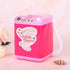 MIni Electric Washing Machine,ANGGREK Mini Simulation Washing Machine Electric Makeup Brush Washing Machine(red)...