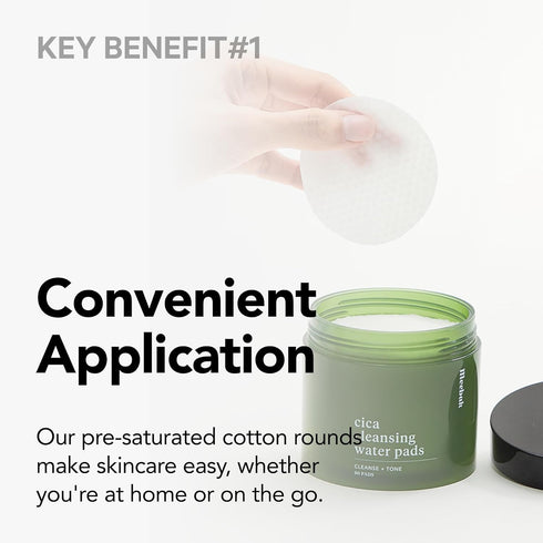 Meebak Makeup Wipes Remover Pads - For Sensitive Skin, Cica Korean Facial Wipes for Eye, Face, Pores...