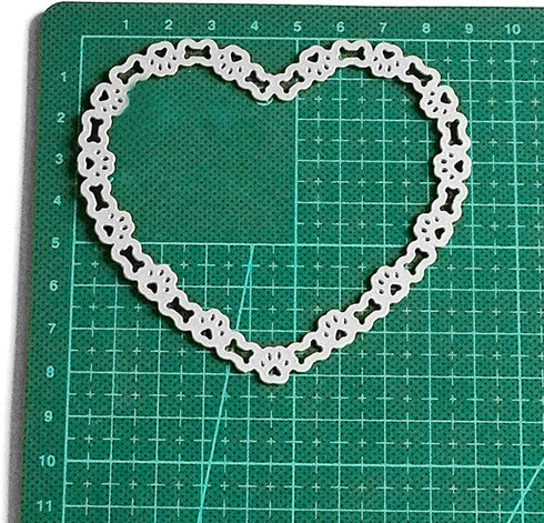 Heart Dog Paw Bone Metal Die Cuts,Cutting Dies for Card Making Clearance,Embossing Dies for Scrapbooking, DIY Album Paper Cards Art Craft Decorati...