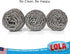 Lola Products Stainless Steel Scouring Pad, 18 Grams - Curled Flat Wire, Cleans Caked On & Baked On Messes on Cookware, 1 Pack...