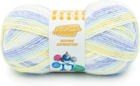 Lion Brand Yarn Ice Cream Roving Stripes Yarn, Pixie Stix......