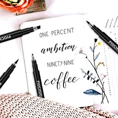 Calligraphy Pens,8 Size Calligraphy Pens for Writing,Brush Pens Calligraphy Set for Beginners, Hand Lettering Pens...