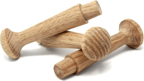 Oak 2.5-Inch Medium Unfinished Shaker Pegs Includes Tenon Length of 3/8-Inch (25-Pack)...