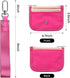 Mum's memory Slim Minimalist RFID Wallet Card Holder for Men & Women,Zippered front and rear 5-pocket wallet Card Holder Match Wristlet Keychain...