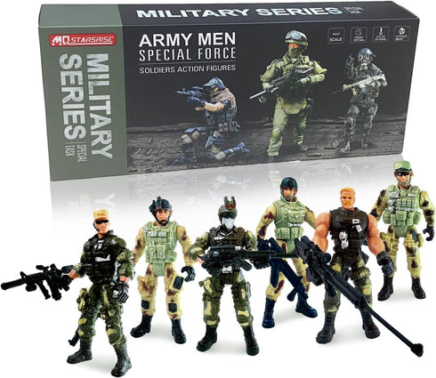 Army Men Soldiers Toy for Boys Age 4-7,Military Soldier Playset Military Figures for Boys,Army Men Action Figure with Weapon,Army Toy Set for Boys...