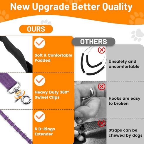 Dog Grooming Belly Strap - Dog Grooming Table Arm Extender with Clamp Extension Loop Bathing Restraint Leash No Sit Haunch Holder for Small & Medi...