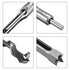 uxcell Square Hole Drill Bits for Wood 7/16" x 210mm Mortising Chisel Bit Auger Spur Cutter Tool for Woodworking Carpentry Drilling Tool...