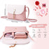 KALIDI Clear Bag Stadium Approved Crossbody Purse Zipper Shoulder Bag Vegan Leather Trim Sports Concert Prom Party...