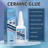 50g Ceramic Glue, Instant Clear Ceramic Super Glue for Porcelain and Pottery Repair, Waterproof, Fast Drying, Heat Resistant, Strong Adhesive for ...