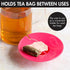Primula Tea Bag Buddy, Silicone Tea Bag Holder & Squeezer, Easy to Use, Mess Free, Dishwasher Safe, Pink...