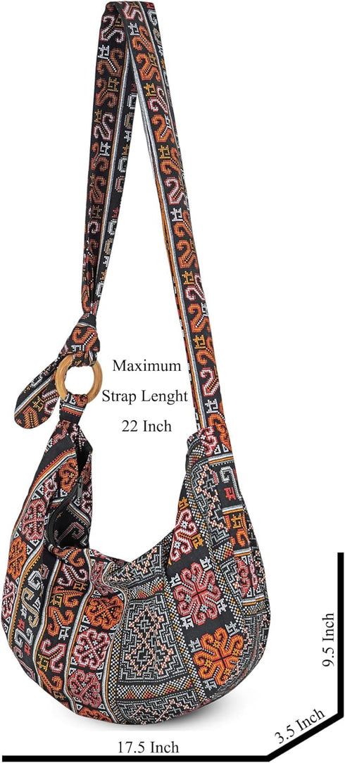 Your Cozy Women's Crossbody Handbags Hippie bag Hobo Bags for Women Shoulder Sling Bag Hippie Tote Bag Hippie Purse...