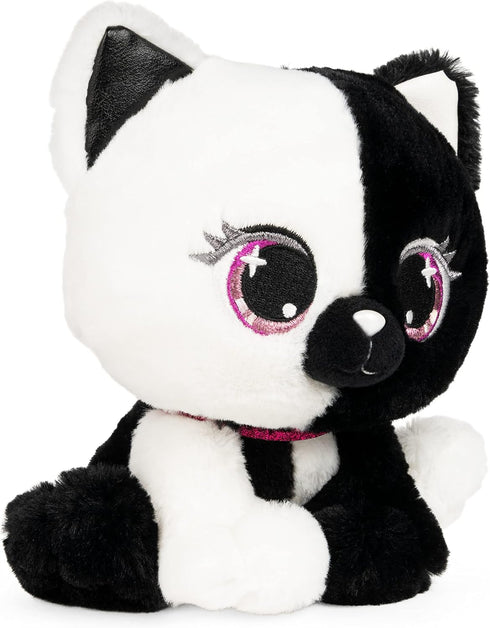 GUND P.Lushes Designer Fashion Pets Lady Luna Cat Premium Stuffed Animal Soft Plush, Black and White, 6”...