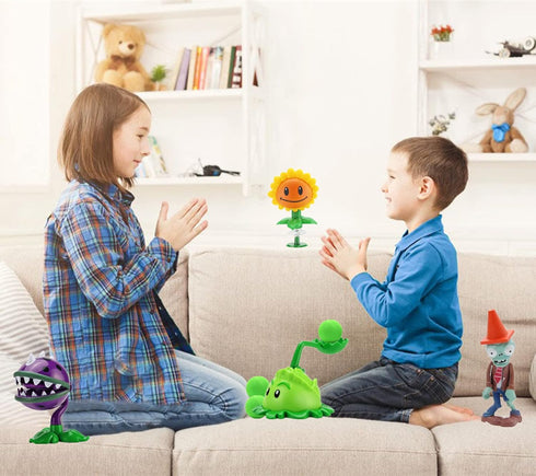 4 PCS Plants and Zombies Toys Action Figures Zombies PVZ Toys Set 1 2 Series Great Gifts for Kids and Fans,Birthday and Christmas Party...