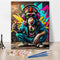 TUMOVO Adult Paint by Number Kits on Canvas, DIY Acrylic Painting for Adults Kids Paint by Number, Graffiti Adults' Paint-by-Number Kits DJ Monkey...