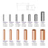 970Pcs Wire Ferrules Kit Tinned Copper Crimp Connector Non Insulated Electrical Cable Pin Cord End Terminal Assortment Kit with 48Pcs Heat Shrink ...