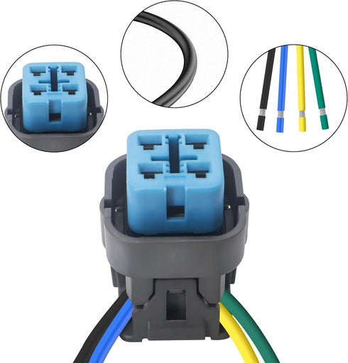 Fuel Pump Connector Wiring Harness Pigtail Plug Fuel Pump Harness Connector Plug Compatible with Honda Various Models (4PIN)...